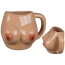 Чашка у вигляді грудей Ceramic Mug Boobs, бежева - Фото №4