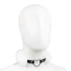 Ошейник с искусственным мехом DS Fetish Collar With Heart, белый - Фото №3