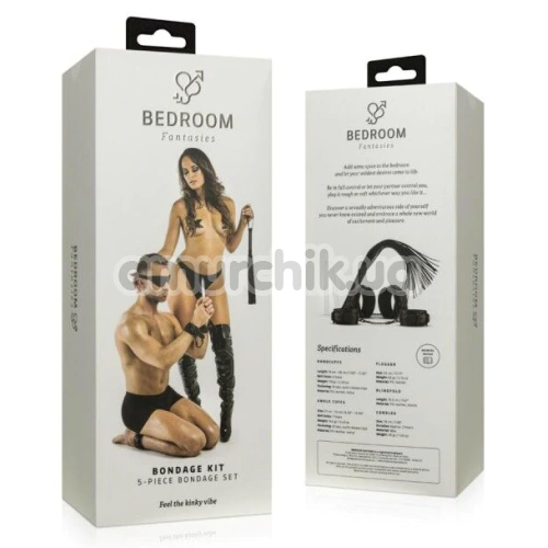 Бондажный набор Bedroom Fantasies Bondage Kit Set 5-Piece, черный