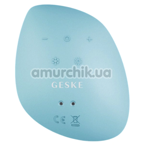 Ультразвуковой массажер-маска для лица Geske Sonic Warm & Cool Mask 9 in 1, бирюзовый