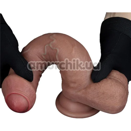 Фаллоимитатор Dual-Layered Silicone Nature Cock LV411043, светло-коричневый