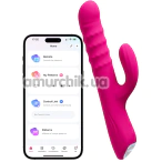 Вібратор з ротацією і рухомими кульками Lovense Velvo, рожевий - Фото №1