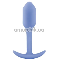 Анальная пробка со смещенным центром тяжести B-Vibe Snug Plug 1, фиолетовая - Фото №1