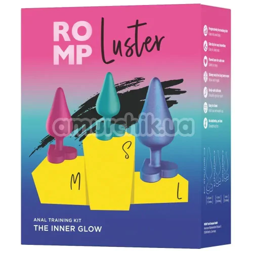 Набор анальных пробок Romp Luster, разноцветный