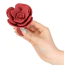 Анальная пробка + вибропуля Lux Active Red Rose Silicone Anal Plug, красная - Фото №4