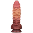 Фаллоимитатор Dual-Layered Silicone Nature Cock LV411073, коричневый - Фото №2