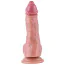 Двойной фаллоимитатор-насадка Hismith Double Penetrator 9.25, телесный - Фото №4