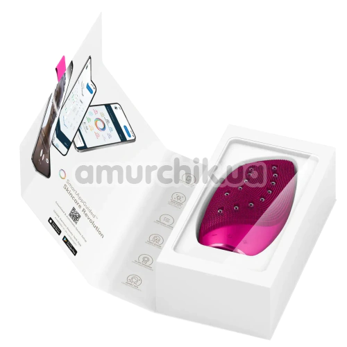 Щетка для лица Geske Sonic Thermo Facial Brush & Face-Lifter 8 in 1, ярко-розовая