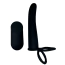 Анальна насадка з вібрацією Double Penetration Vibrator With Remote Controller, чорна - Фото №1