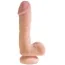Фаллоимитатор King Cock Plus 7.5 Dual Density Cock With Balls, телесный - Фото №1