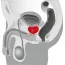 Стимулятор простаты для мужчин Bad Kitty Naughty Toys Prostate Plug с кольцами, черный - Фото №3