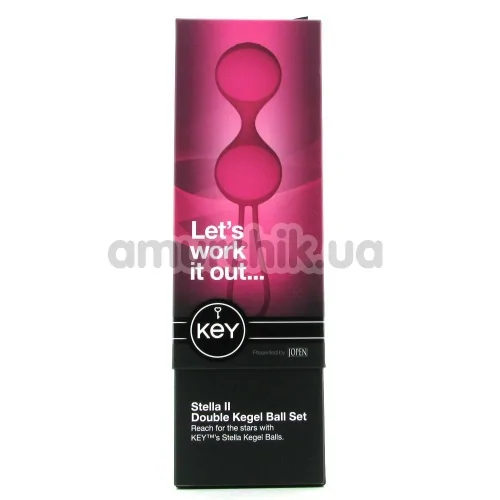 Вагинальные шарики Key Stella II Double Kegel Ball Set, розовые