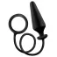 Анальная пробка с эрекционным кольцом Mens Rover Butt Plug With Ornament 4, черная - Фото №1