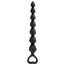 Анальная цепочка Glamy Back Love Silicone Anal Strip 18cm, черная - Фото №1