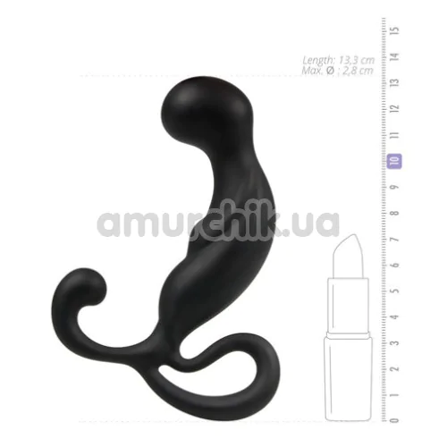 Стимулятор простаты Master Series Prostatic Play Pathfinder Silicone Plug, черный