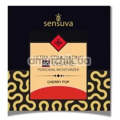 Лубрикант с эффектом вибрации Sensuva Ultra-Stimulating On Insane Cherry Pop - вишневая газировка, 6 мл - Фото №1