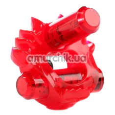 Виброкольцо для члена Zero Tolerance The Flame Thrower, красное - Фото №1