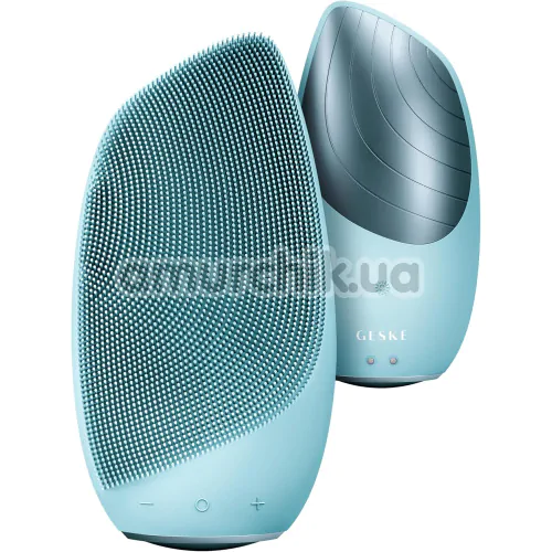 Ультразвуковая щетка для лица Geske Sonic Thermo Facial Brush 6 in 1, бирюзовая