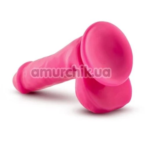Фаллоимитатор Neo Elite Silicone Dual Density Cock with Balls 6, розовый
