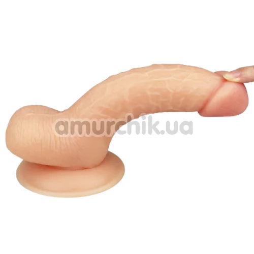 Фалоімітатор з мошонкою Lovetoy The Ultra Soft Dude 7, тілесний