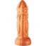 Фаллоимитатор-насадка Hismith Slightly Curved Silicone Dildo Monster Series 8.2, золотой - Фото №3