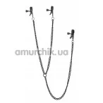 Затискачі для сосків і клітора Blaze Deluxe Nipple & Clit Clamps, чорні - Фото №1