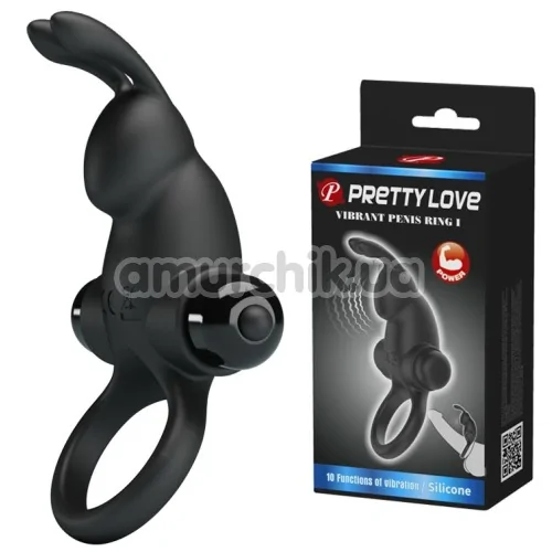 Виброкольцо Pretty Love Vibrant Penis Ring I, черное