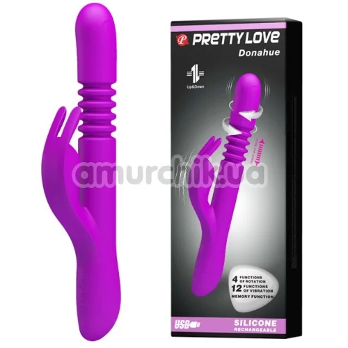 Вібратор Pretty Love Donahue, фіолетовий