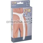 Труси з чохлом для пеніса Stud Undies, білі - Фото №1