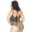 Боди Leg Avenue Net And Lace Crotchless Teddy, черное - Фото №6