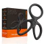 Ерекційне кільце Men's Play Triple Silicone Cock Ring B14, чорне - Фото №9