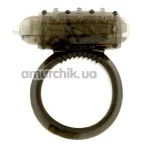 Кільце-насадка вібруюче SiliconSoft Cockring, чорне - Фото №1