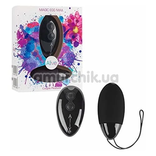 Виброяйцо Alive Magic Egg Max Couple Pleasure, черное