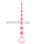Анальная цепочка Firefly Pleasure Beads - светящаяся в темноте, розовая - Фото №1