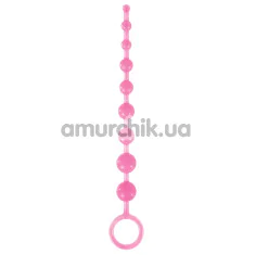 Анальная цепочка Firefly Pleasure Beads - светящаяся в темноте, розовая - Фото №1