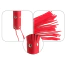Флоггер DS Fetish Metal Deco Flogger, красный - Фото №4