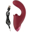 Вибратор клиторальный и для точки G с толчками Javida 3 Function Vibrator With Curved Shaft, бордовый - Фото №6