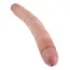 Двухконечный фаллоимитатор King Cock Slim Double Dildo, телесный - Фото №1