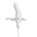 Анальная пробка с вибрацией iSex Usb Anal-t, белая - Фото №1