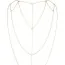 Прикраса для тіла Bijoux Indiscrets The Magnifique Collection Back and Cleavage Chain, золота - Фото №2