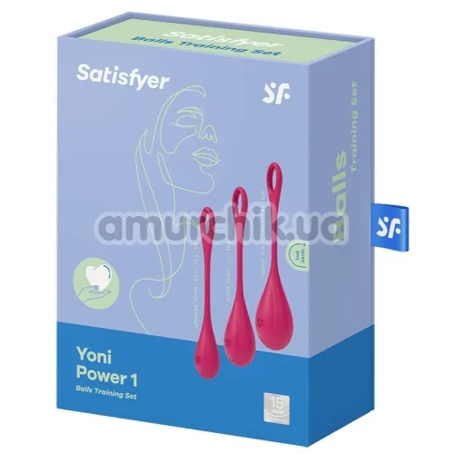 Набор вагинальных шариков Satisfyer Yoni Power 1, красный