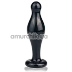 Анальна пробка Love Toy Glass Romance Dildo GS16, чорна - Фото №1