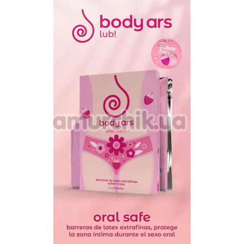 Серветки для орального сексу Body Ars Oral Safe, 3 шт