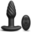 Анальная пробка с вибрацией и ротацией Dorcel Spin Plug, черная - Фото №1