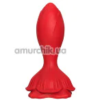 Анальная пробка с вибрацией Boss Series Anal Plug Rosenberg, красная - Фото №1