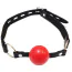 Кляп DS Fetish Ball Gag 08, красно-черный - Фото №1