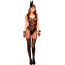Комбінезон Music Legs Floral Lace Bodystocking, чорний - Фото №1