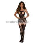 Комбинезон Star Night Floral Fishnet Bodystocking, черный - Фото №1