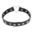 Ошейник DS Fetish Collar With Heart с металлическими вставками, черный - Фото №3
