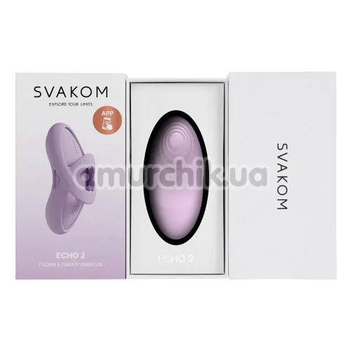 Вибратор на палец с подогревом Svakom Echo 2, розовый